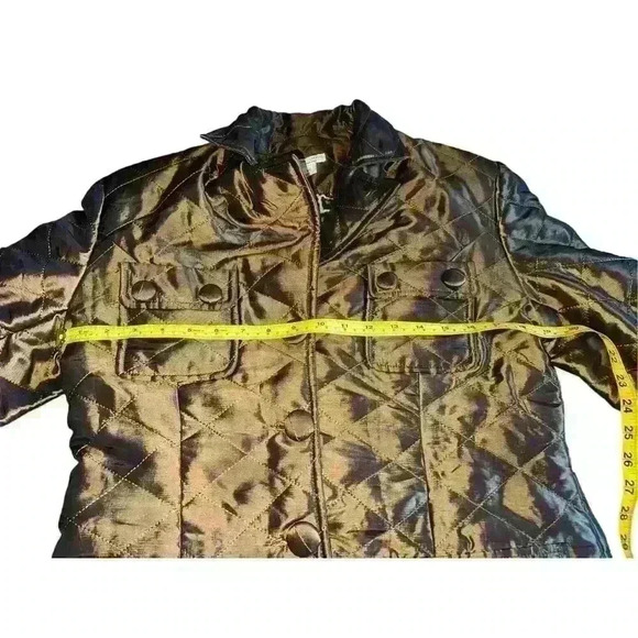 Grace chuang Ny  Rare Vgt Sz m brown gold Collar Button Boho Goblin Core - Picture 6 of 8